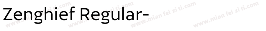Zenghief Regular字体转换
